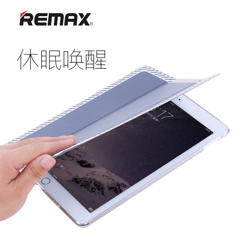 Remax魅影超薄智能支架休眠平板皮套适用于 ipad6 Air2保护套壳 - 图1