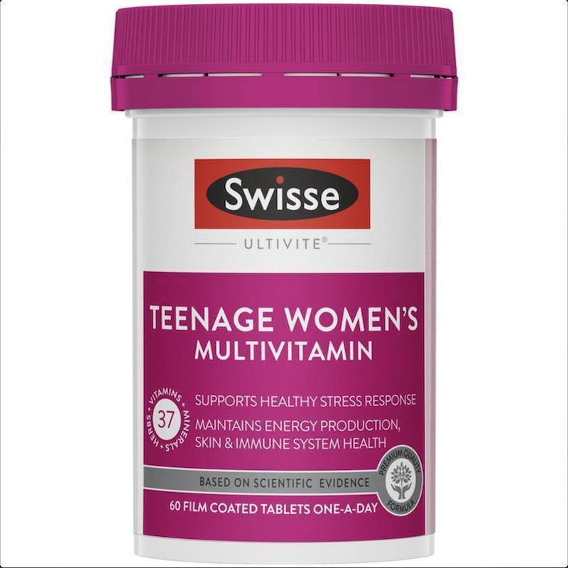 澳洲直邮swisse青少年女生复合维生素 60片 青春期女孩补充维生素