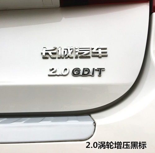 哈弗H6H2sH9M6COUPE运动版初恋大狗赤兔改装专用尾标贴2.0T排量标 - 图3