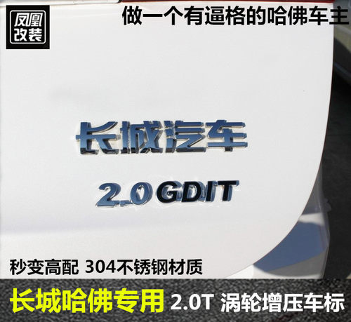 哈弗H6H2sH9M6COUPE运动版初恋大狗赤兔改装专用尾标贴2.0T排量标 - 图1