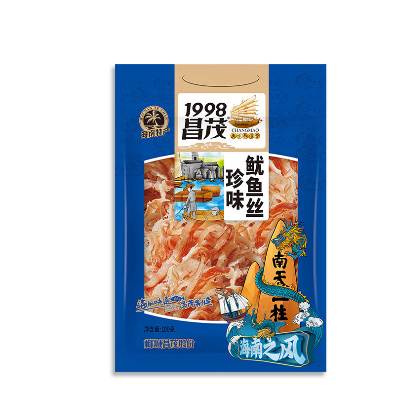 昌茂珍味鱿鱼丝100g 海南特产 碳烤手撕原味鱿鱼干 海鲜零食即食,淘宝优惠券,粉丝福利购,淘宝优惠卷