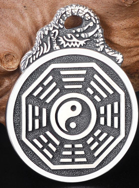 太极八卦吊坠挂件原创平安扣项链