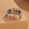 Retro ethnic style niche design Taoist mountain ghost ring