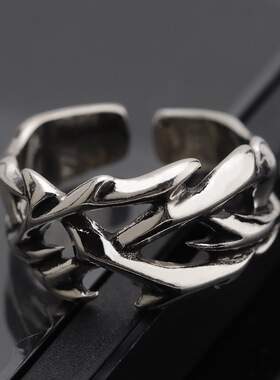 JOJO荆刺戒指男款时尚潮流个性