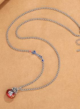 复古民族风手工景泰蓝铜钱毛衣链