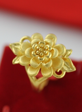 多款唯美风玫瑰牡丹不褪色花戒