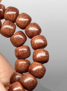 日本枥木鞍革皮手串 皮珠手串隔珠 牛皮珠手串同一生之环