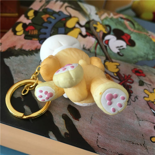 达菲小熊的新朋友cookie厨师小狗塑胶公仔钥匙扣 - 图2