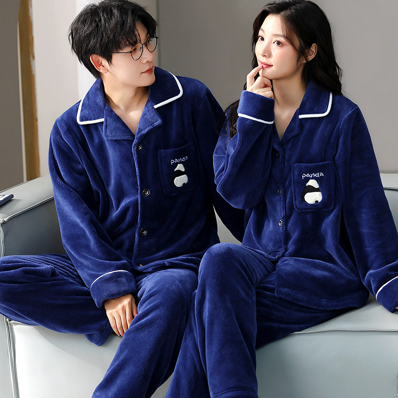 情侣睡衣女秋冬季加厚套装家居服男保暖长袖春秋珊瑚绒法兰绒外穿,淘宝优惠券,粉丝福利购,淘宝优惠卷