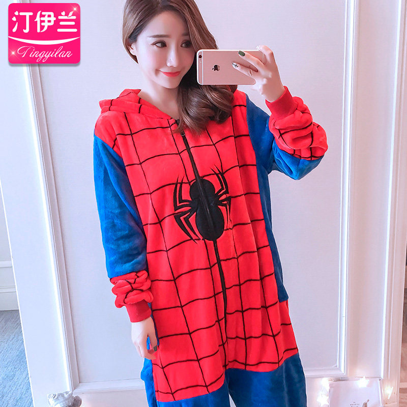 汀伊兰连体卡通套装长袖加厚睡衣 汀伊兰睡衣/家居服套装