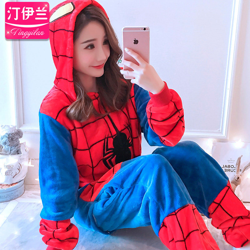 汀伊兰连体卡通套装长袖加厚睡衣 汀伊兰睡衣/家居服套装