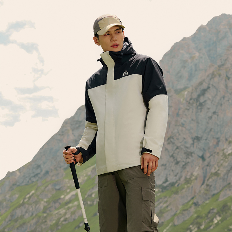 361男女同款户外登山外套2025春季新款三合一冲锋衣宽松舒适上衣