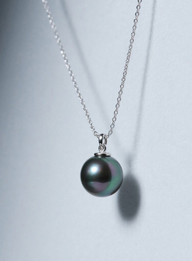 珍珠项链轻奢小众高级感颈链锁骨链施家珍珠单颗吊坠2025新款爆款