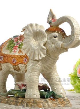 客厅装饰品吉祥如意大象摆件