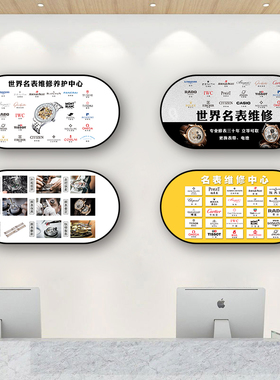钟表店工业风文字装饰画