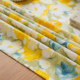 Feiyang ຝ້າຍແລະ linen fabric tablecloth ນ້ໍາ painting ຮູບແບບ floral ການນໍາໃຊ້ເຮືອນ
