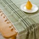 Annalize ຝ້າຍ retro ແລະ linen tassel tablecloth ງ່າຍດາຍ