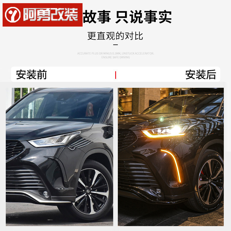 适用22-26款丰田皇冠陆放用品外观改装专用日行灯流光转向灯阿勇,淘宝优惠券,粉丝福利购,淘宝优惠卷