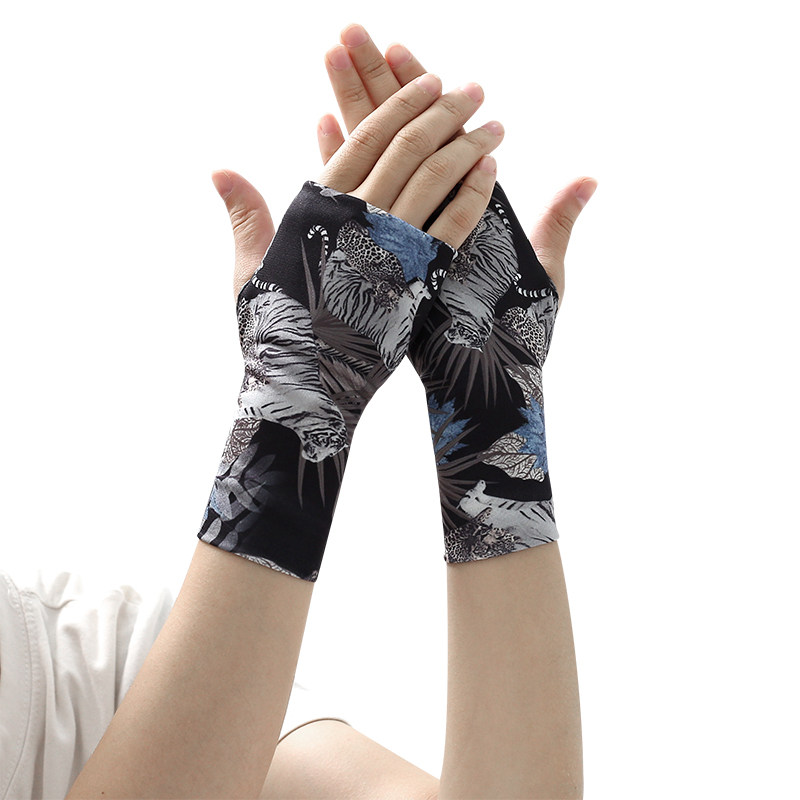 夏季薄款半指手套遮疤痕纹身男健身擦汗半截漏指女学生写字露指秋,淘宝优惠券,粉丝福利购,淘宝优惠卷
