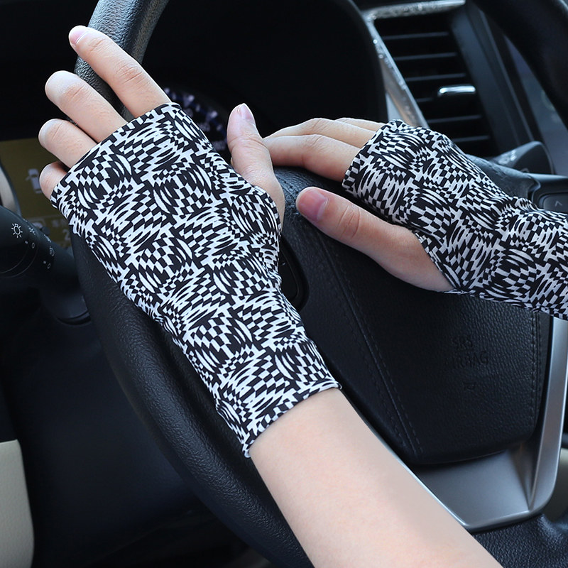 夏季薄款半指手套遮疤痕纹身男健身擦汗半截漏指女学生写字露指秋,淘宝优惠券,粉丝福利购,淘宝优惠卷