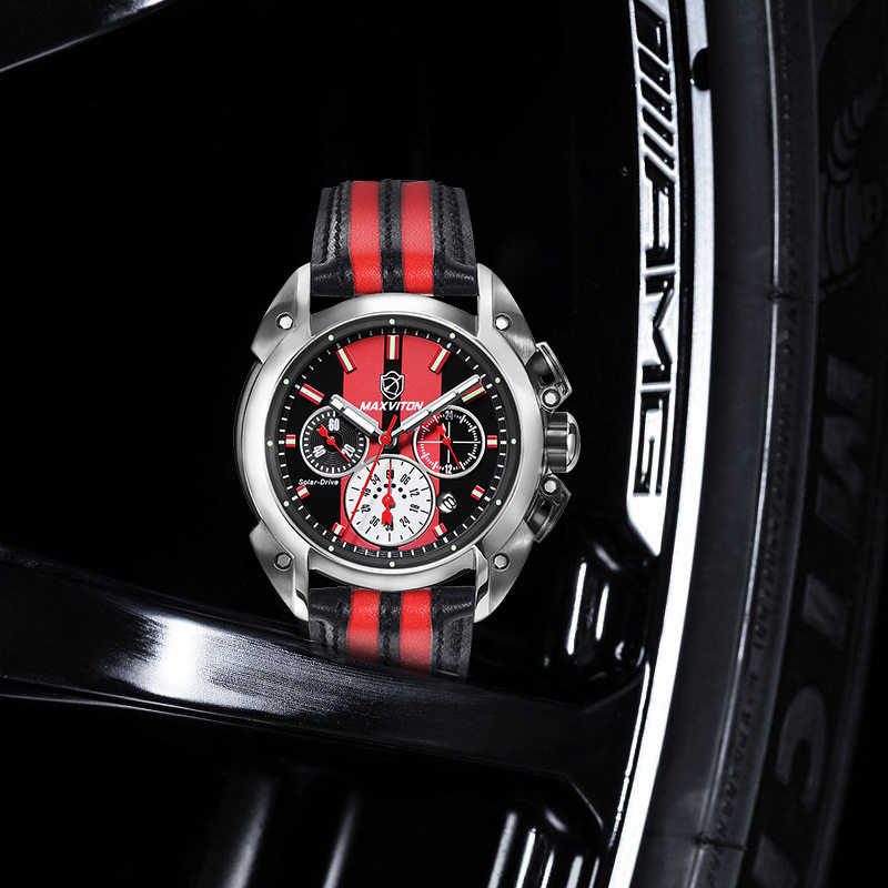 玛斯威顿多功能太阳能运动男手表 玛斯威顿国产腕表