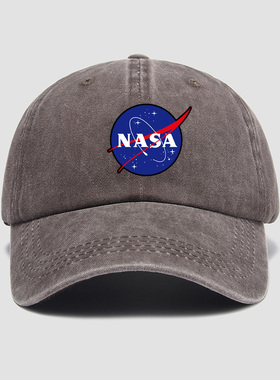 NASA太空人男宇航员美国宇航局帽子棒球帽男女新款鸭舌帽遮阳帽户