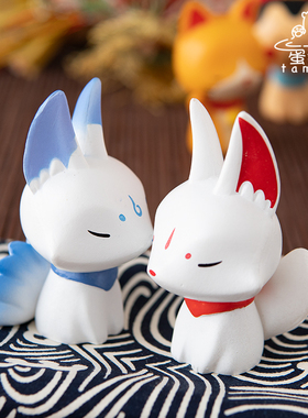 物语系列祈福九尾狐狸桌面摆件