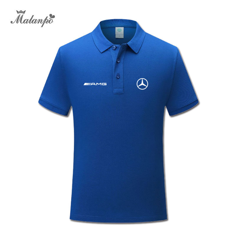 定制奔驰amg polo衫汽车4s店短袖 马兰坡服饰Polo衫