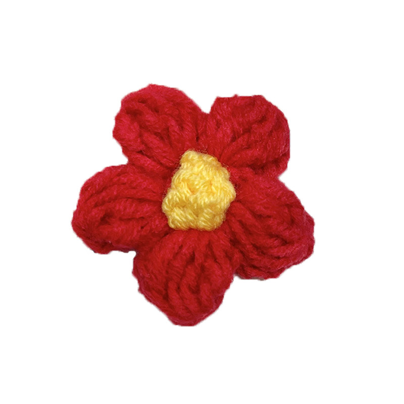 成品可爱泡芙棉线装饰彩色小红花胸针少女心毛线花朵包包挂件衣服,淘宝优惠券,粉丝福利购,淘宝优惠卷