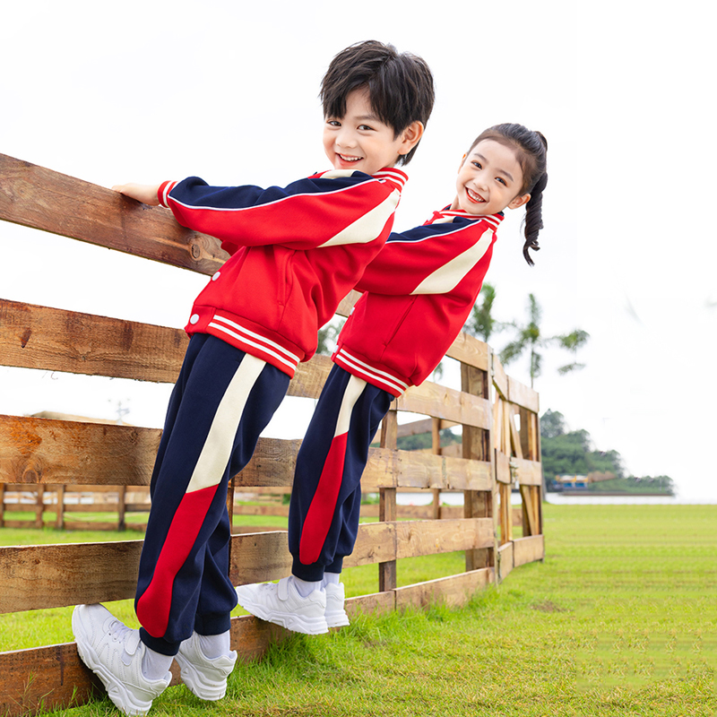 新款春秋季班服小学生校服套装秋冬幼儿园服加厚马甲三件套四件套