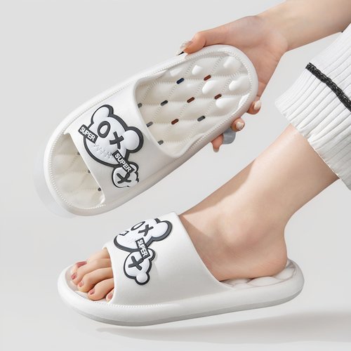 夏季情侣居家鞋家用漏水底家居洗澡EVA凉拖鞋男士拖鞋女款地板鞋 - 图2