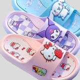 Sanrio, детские летние нескользящие тапочки из ПВХ для ванной комнаты, семейный стиль, подходят для носки на улице