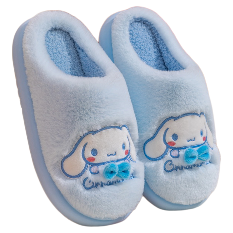 三丽鸥美乐蒂 库洛米女亲子棉拖鞋冬季中大童毛绒拖鞋儿童保暖鞋,淘宝优惠券,粉丝福利购,淘宝优惠卷