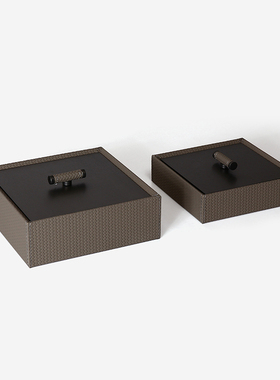 星梵艺墅现代梳妆台装饰盒皮革