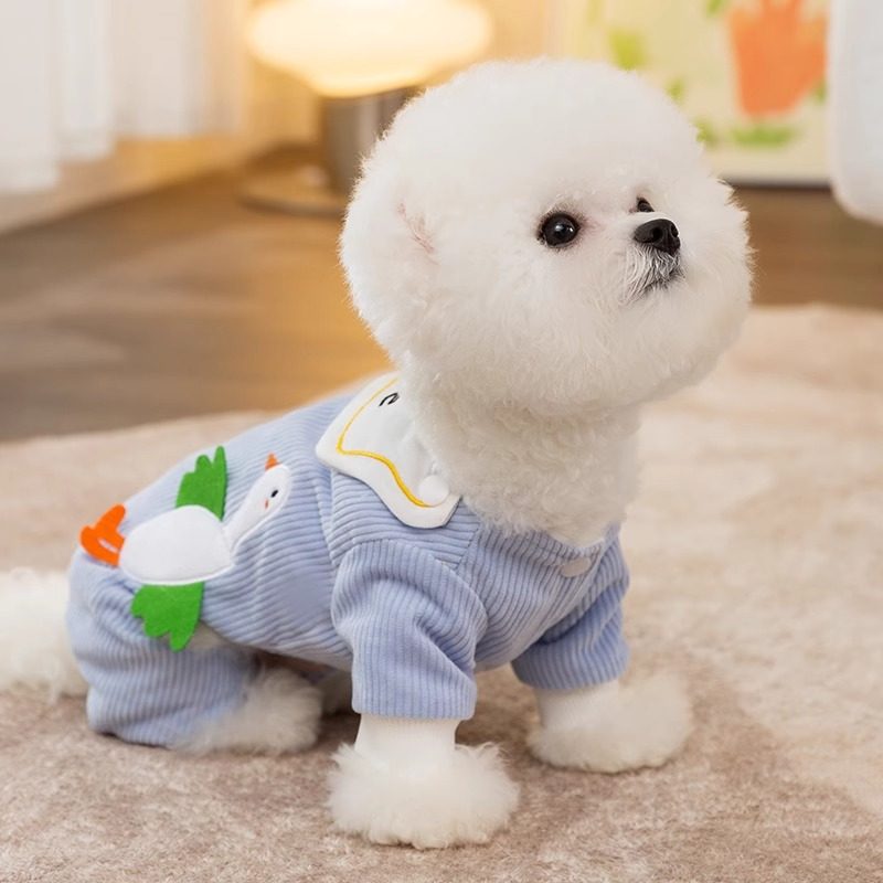 小狗狗衣服宠物服饰泰迪比熊雪纳瑞小型犬秋冬款天鹅四脚牵引棉衣,淘宝优惠券,粉丝福利购,淘宝优惠卷
