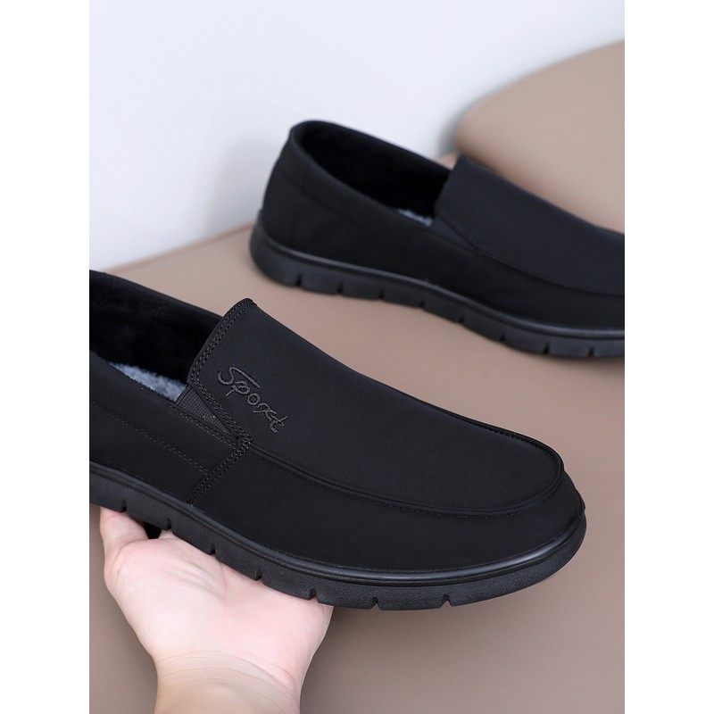 秋冬老北京布鞋男棉鞋保暖男鞋黑色防水防滑二棉薄绒爸爸鞋休闲鞋,淘宝优惠券,粉丝福利购,淘宝优惠卷