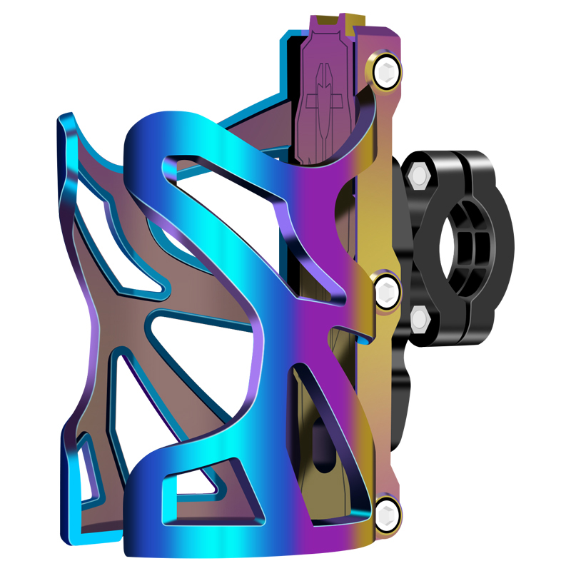 自行车水杯架水壶支架电动摩托车杯架山地车通用免打孔放水杯架子-图3