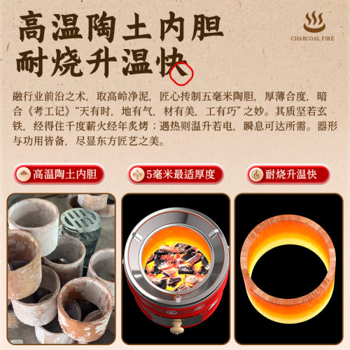 万家2节3节煤炉传统节能蜂窝煤藕煤炉子煤炭室内火炉取暖烤火炭炉 - 图2