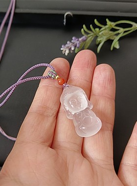 男女情侣宝石光宝宝佛吊坠