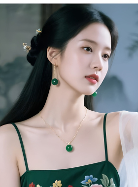 S925银本命年南红玛瑙转运项链