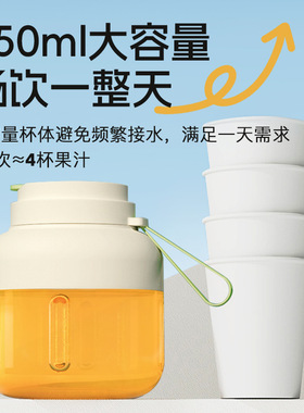 【吨吨杯】12刀头便携大容量榨汁杯多电动功能果蔬榨汁机现榨鲜榨