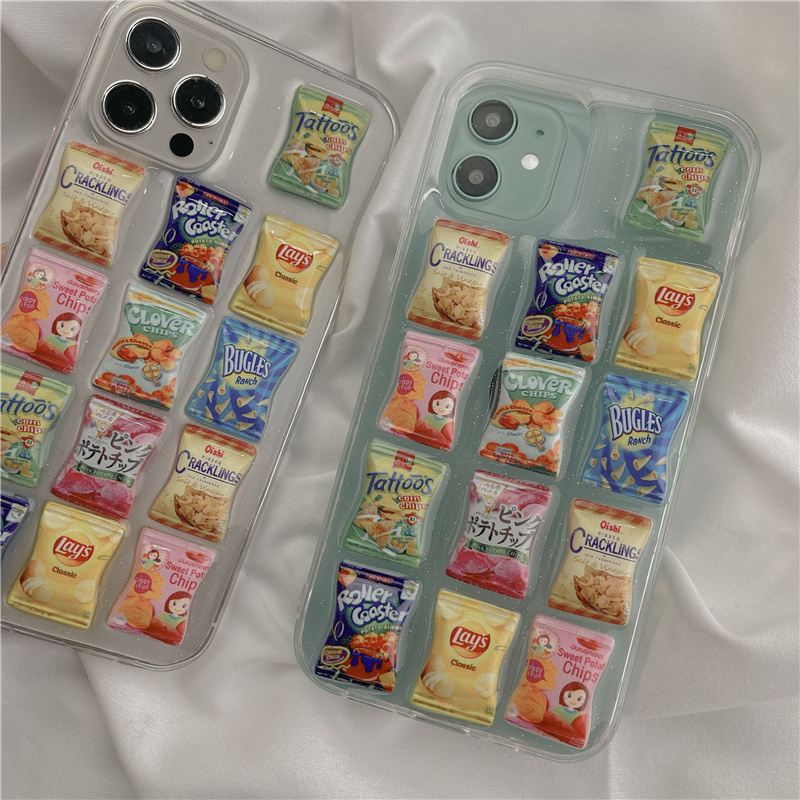 创意零食适用OPPOA97 a96手机壳个性A55 a72薯片趣味a11保护套a32 - 图2