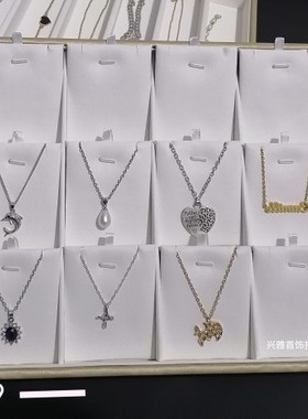 香槟大托盘定制拉丝纹皮革坠项链手镯新款展示首饰道具饰品盘收纳