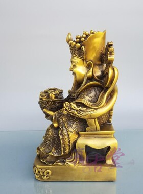 纯铜佛像摆件客厅供奉开业财神爷