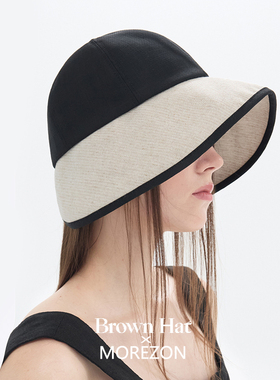 MOREZON【Brown hat Deauville Hat】26春夏新款潮人大檐遮阳帽女