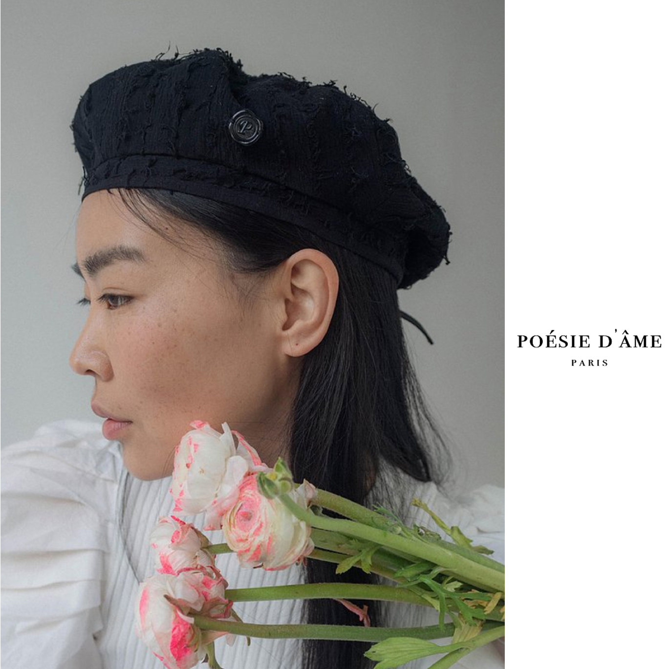 MOREZON【POESIE D'AME Jean beret】法式休闲百搭潮人贝雷帽子 - 图0