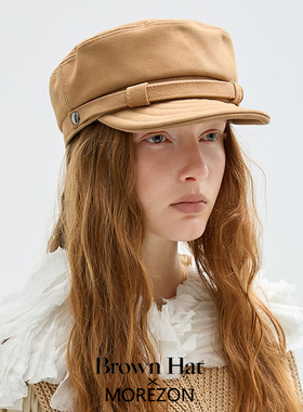 MOREZON【Brown hat Harper Casquette】26秋冬新款法式报童帽子