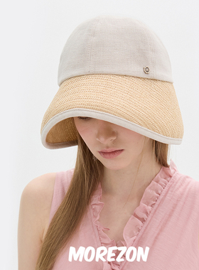 MOREZON【Brown hat Deauville Hat】25SS潮人休闲简约拼接遮阳帽