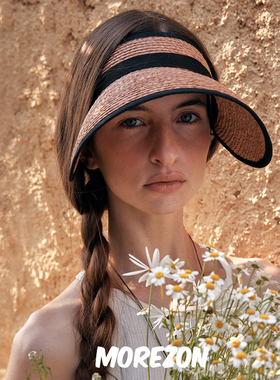 MOREZON【SHINJEO Camelia Sun Visor】25SS潮人优雅空顶遮阳帽子