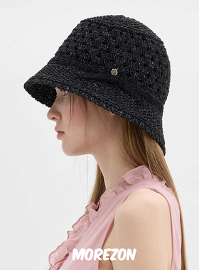 MOREZON【Brown hat Classic Summer Bucket】25SS夏季镂空渔夫帽
